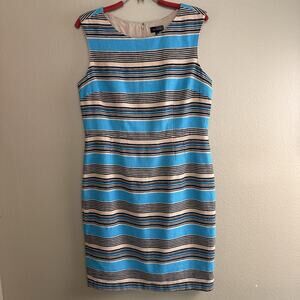 The Limited Sheath Dress Women 14 Linen Cotton Multi-weave Classic Workwear